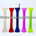 Popular custom plastic straw and lid yard glass